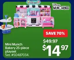 Walmart Mini Munch Bakery 25-piece playset offer