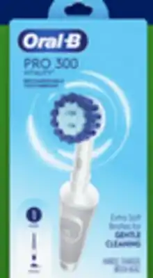 Walmart Pro 300 Vitality rechargeable toothbrush or replacement heads 3-pack offer