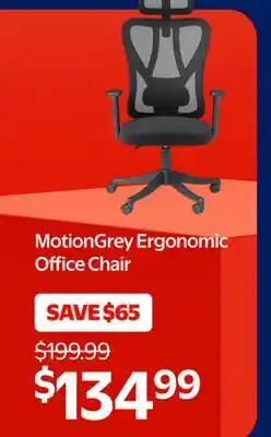Walmart MotionGrey Ergonomic Office Chair offer