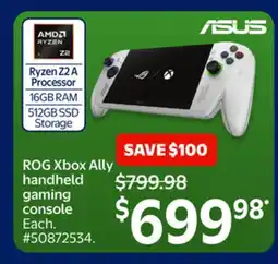 Walmart ROG Xbox Ally handheld gaming console offer