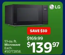 Walmart 1.1-cu. ft. Microwave offer