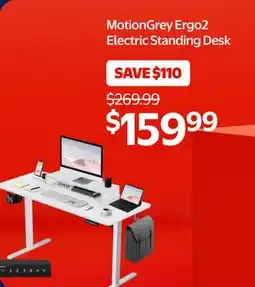 Walmart MotionGrey Ergo2 Electric Standing Desk offer
