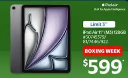 Walmart iPad Air 11 (M3) 128GB offer