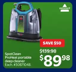 Walmart Bissell SpotClean ProHeat portable deep cleaner offer