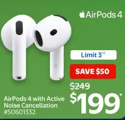 Walmart AirPods 4 with Active Noise Cancellation offer