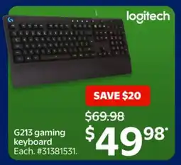 Walmart G213 Gaming Keyboard offer