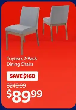 Walmart Toytexx 2-Pack Dining Chairs offer