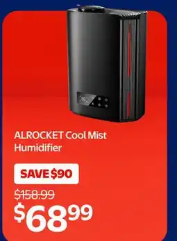 Walmart ALROCKET Cool Mist Humidifier offer