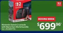Walmart Nintendo Switch 2 console with Mario Kart World bundle offer