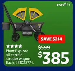 Walmart Pivot Explore all-terrain stroller wagon offer