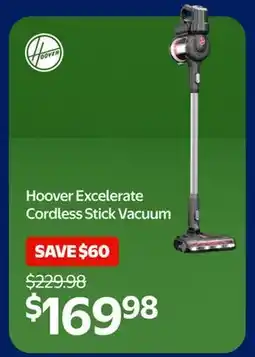 Walmart Hoover Excelerate Cordless Stick Vacuum offer