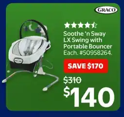Walmart Soothe 'n Sway LX Swing with Portable Bouncer offer