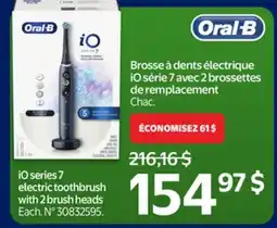Walmart Oral-B iO series 7 Electric Toothbrush with 2 Brush Heads offer