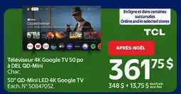 Walmart TCL 50 QD-Mini LED 4K Google TV offer
