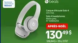 Walmart Solo 4 headphones Matte grey offer