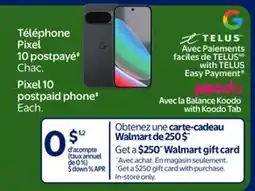 Walmart Pixel 10 postpaid phone offer
