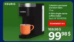 Walmart K-Slim single-serve coffee maker offer