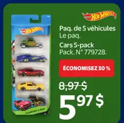 Walmart Hot Wheels Cars 5-pack offer