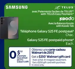Walmart Galaxy S25 FE postpaid phone‡ offer