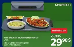 Walmart Chefman Roll n' Go food warming mat offer