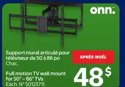 Walmart Full motion TV wall mount for 50 -80 TVs offer