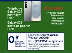 Walmart Galaxy S25 postpaid phone offer