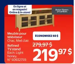 Walmart Refined TV stand offer