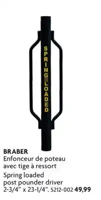 Home Hardware Spring loaded post pounder driver offer
