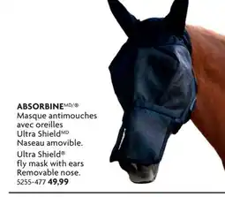 Home Hardware Ultra Shield fly mask with ears Removable nose offer