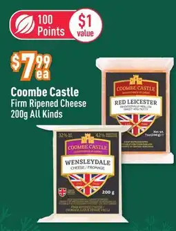 Healthy Planet Coombe Castle Firm Ripened Cheese offer