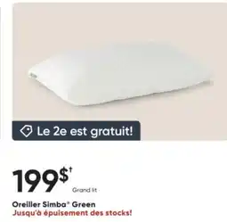 Dormez Vous Oreiller Simba Green offer