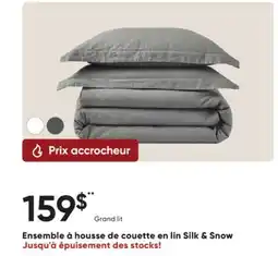 Dormez Vous Ensemble à houses de couette en lin Silk & Snow offer