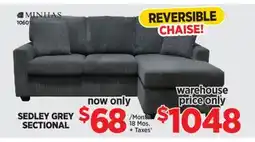 Surplus Furniture Sedley Grey 2Pc Sectional offer