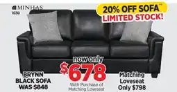 Surplus Furniture Brynn Black Sofa offer