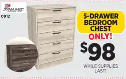 Surplus Furniture 5-Drawer Bedroom Chest offer