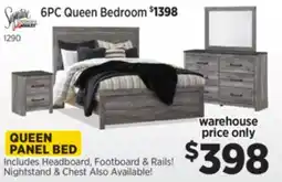 Surplus Furniture Bronyan Grey Queen Bed offer