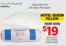 Surplus Furniture Hotel Comfort Queen Pillow offer