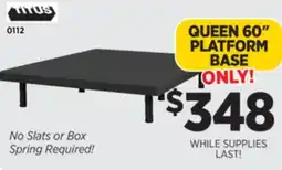Surplus Furniture Queen 60 Platform Base offer