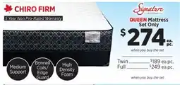 Surplus Furniture Chiro Firm Queen Mattress Set offer