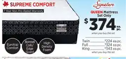 Surplus Furniture Supreme Comfort Queen Mattress Set offer