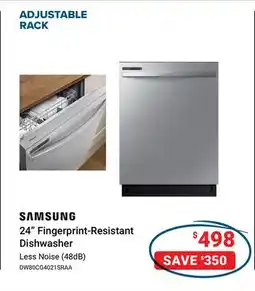 Visions Electronics SAMSUNG 24 Fingerprint-Resistant Dishwasher offer