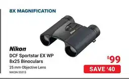 Visions Electronics Nikon DCF Sportstar EX WP 8x25 Binoculars offer