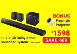 Visions Electronics 11.1. 4-Ch Dolby Atmos Soundbar System offer