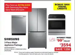 Visions Electronics 3-Piece Major Appliance Package offer