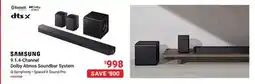 Visions Electronics Samsung 9.1.4-Channel Dolby Atmos Soundbar System offer