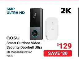 Visions Electronics Smart Outdoor Video Security Doorbell Ultra offer