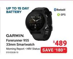 Visions Electronics GARMIN Forerunner 955 33mm Smartwatch offer