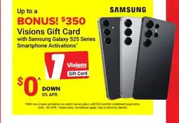 Visions Electronics Visions with Samsung Galaxy S25 Series Smartphone offer