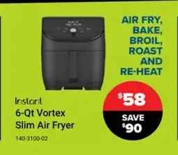 Visions Electronics 6-Qt Vortex Slim Air Fryer offer