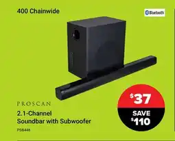 Visions Electronics PROSCAN 2.1-Channel Soundbar with Subwoofer offer